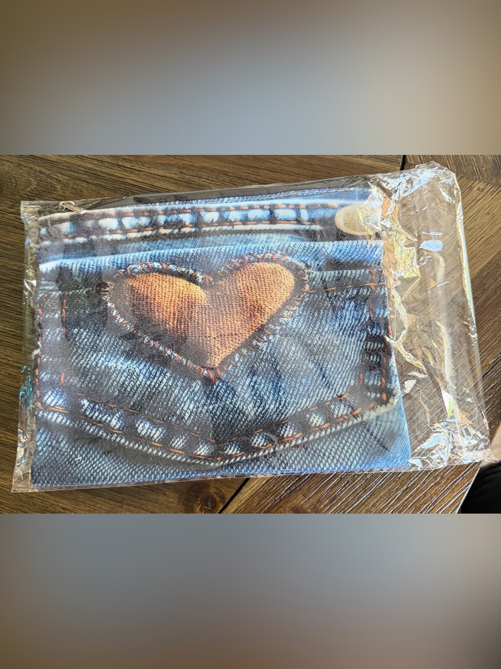 Heart Shaped Denim Make Up
Bag ~ NEW!